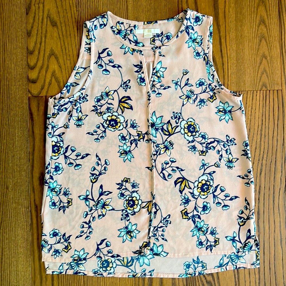 C&E Floral Tank Blouse